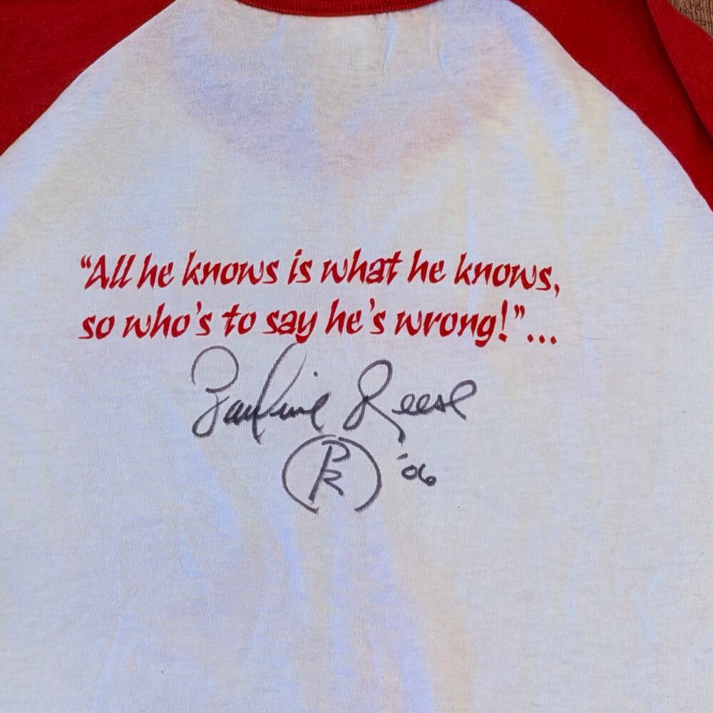 Badger Sport Cowboy Way Autographed Pauline Reese Baseball Tee Men’s L - Picture 4 of 9
